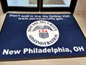 Custom Made ToughTop Logo Mat Social Security Administration of New Philadelphia Ohio