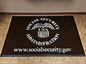 Custom Made ToughTop Logo Mat Social Security Administration of Oxnard California