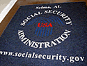 Custom Made ToughTop Logo Mat Social Security Administration of Selma Alabama