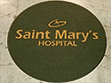 Custom Made ToughTop Logo Mat St Marys Health System of Waterbury Connecticut