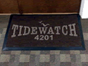Custom Made ToughTop Logo Mat Tidewatch Properties of Southwest Harbor Maine 02