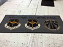 Custom Made ToughTop Logo Mat US Air Force 19th Force Support Squadron of Little Rock AFB Arkansas