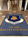 Custom Made ToughTop Logo Mat US Air Force 22nd Air Refueling Wing of McConnell Air Force Base Kansas