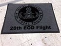 Custom Made ToughTop Logo Mat US Air Force 28th EOD Flight of Ellsworth AFB South Dakota