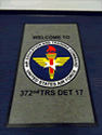Custom Made ToughTop Logo Mat US Air Force 372nd Training Squadron of Spangdahlem Air Force Base Germany