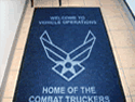 Custom Made ToughTop Logo Mat US Air Force 387th Expeditionary Logistics Readiness Squadron of Ali Al Salem Air Base Kuwait