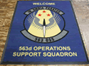 Custom Made ToughTop Logo Mat US Air Force 563rd Operational Support Squadron of Davis Monthan Airbase Arizona
