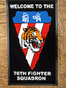 Custom Made ToughTop Logo Mat US Air Force 76th Fighter Squadron of Moody Air Force Base Georgia