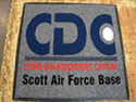 Custom Made ToughTop Logo Mat US Air Force Child Development Center of Scott Air Force Base Illinois 02