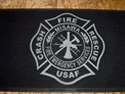 Custom Made ToughTop Logo Mat US Air Force Fire Emergency Services of Misawa Airbase Japan 02