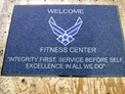 Custom Made ToughTop Logo Mat US Air Force Fitness Center of Maxwell AFB Alabama