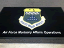 Custom Made ToughTop Logo Mat US Air Force Mortuary Affairs of Dover AFB Delaware