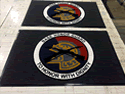 Custom Made ToughTop Logo Mat US Air Force NCOIC Blue Eagle Honor Guard of Edwards AFB California