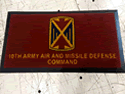 Custom Made ToughTop Logo Mat US Army 10th AAMDC Rhine Ordnance Barracks of Kaiserslautern Germany
