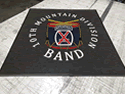Custom Made ToughTop Logo Mat US Army 10th Mountain Division Band of Fort Drum New York