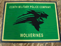 Custom Made ToughTop Logo Mat US Army 28th Military Police Company of Johnstown Pennsylvania