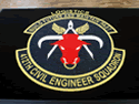 Custom Made ToughTop Logo Mat US Army 412th Civil Engineer Squadron of Washington