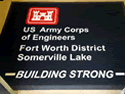 Custom Made ToughTop Logo Mat US Army Corps Engineers of Fort Worth Texas