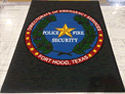 Custom Made ToughTop Logo Mat US Army Directorate of Emergency Services of Fort Hood Texas