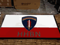 Custom Made ToughTop Logo Mat US Army HHBN of Fort Shafter Hawaii