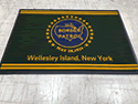 Custom Made ToughTop Logo Mat US Border Patrol of Wellesley Island New York