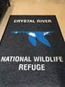 Custom Made ToughTop Logo Mat US Department of Fish and Wildlife Crystal River National Wildlife Refuge of Florida 01