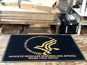 Custom Made ToughTop Logo Mat US Department of Health and Human Services of Irvine California