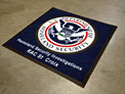Custom Made ToughTop Logo Mat US Department of Homeland Security of St Croix