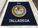 Custom Made ToughTop Logo Mat US Department of Justice FCI Talladega of Talladega Alabama