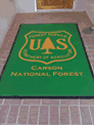 Custom Made ToughTop Logo Mat US Forest Service Carson National Forrest of New Mexico