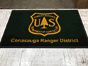 Custom Made ToughTop Logo Mat US Forest Service Chattahoochee Oconee National Forest of Chatsworth Georgia