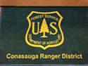 Custom Made ToughTop Logo Mat US Forest Service Conasauga Ranger District