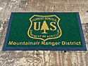 Custom Made ToughTop Logo Mat US Forest Service Mountainair Ranger District of Torrance County New Mexico