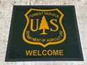 Custom Made ToughTop Logo Mat US Forest Service of Yampa Colorado 02