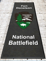Custom Made ToughTop Logo Mat US National Park Service Fort Donelson National Battlefield of Dover Tennessee