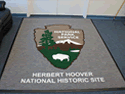 Custom Made ToughTop Logo Mat US National Park Service Herbert Hoover National Historic Site of West Branch Iowa