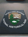 Custom Made ToughTop Logo Mat US National Park Service Ocmulgee Mounds National Historical Park of Georgia 01
