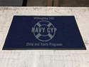 Custom Made ToughTop Logo Mat US Navy Child and Youth Programs of Naval Station Norfolk Virginia