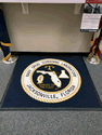 Custom Made ToughTop Logo Mat US Navy Drug Screening Laboratory of NAS Jacksonville Florida