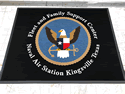 Custom Made ToughTop Logo Mat US Navy Fleet and Family Support Center of Kingsville Texas