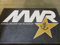Custom Made ToughTop Logo Mat US Navy MWR of Gulfsport Mississippi