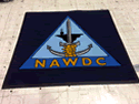 Custom Made ToughTop Logo Mat US Navy NAWDC of NAS Fallon Nevada