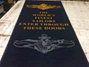Custom Made ToughTop Logo Mat US Navy NCTS of Bahrain Middle East