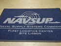 Custom Made ToughTop Logo Mat US Navy Naval Supply Command Pacific of Lisbon Portugal