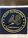 Custom Made ToughTop Logo Mat US Navy Submarine Torpedo Facility of Yorktown Virginia