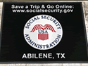Custom Made ToughTop Logo Mat US Social Security Administration of Abilene Texas