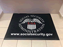 Custom Made ToughTop Logo Mat US Social Security Administration of East Hartford Connecticut