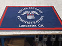Custom Made ToughTop Logo Mat US Social Security Administration of Lancaster California