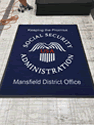 Custom Made ToughTop Logo Mat US Social Security Administration of Mansfield Ohio