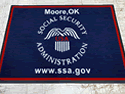 Custom Made ToughTop Logo Mat US Social Security Administration of Moore Oklahoma